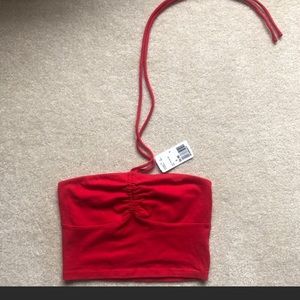 Forever 21 red crop top!